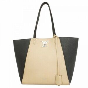 Louis Vuitton Lock Me Caba Tote Bag M42289 Vanille Noir Women's P2425077